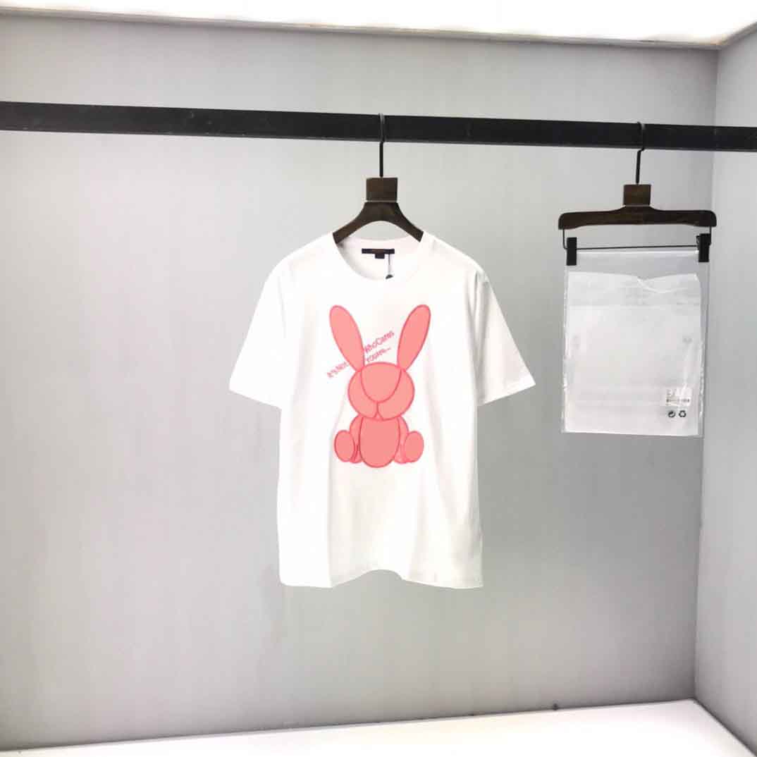 

2021ss spring and summer new high grade cotton printing short sleeve round neck panel T-Shirt Size: m-l-xl-xxl-xxxl Color: black white BS2