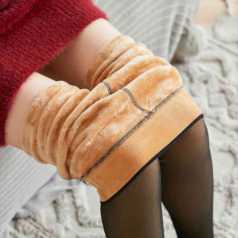 

leggings for women slim fit high waist puah up polyester leggings warm mesh leggins female winter workout clothes, Black