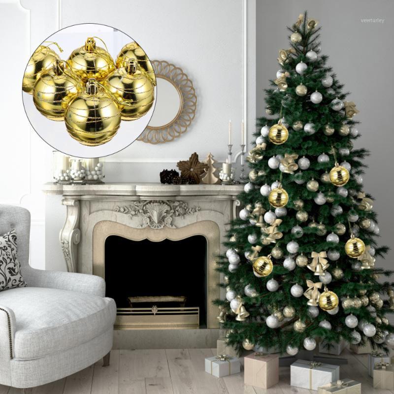 

Party Decoration 1 Set 6 Pcs 6CM Christmas Tree Decorations Creative Ball Pendants