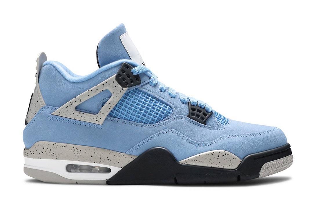 

Authentic 4 Se University Blue Shoes Tech Grey 4s White Black Genuine Suede Man Woman Outdoor Sports Sneakers With Original Box