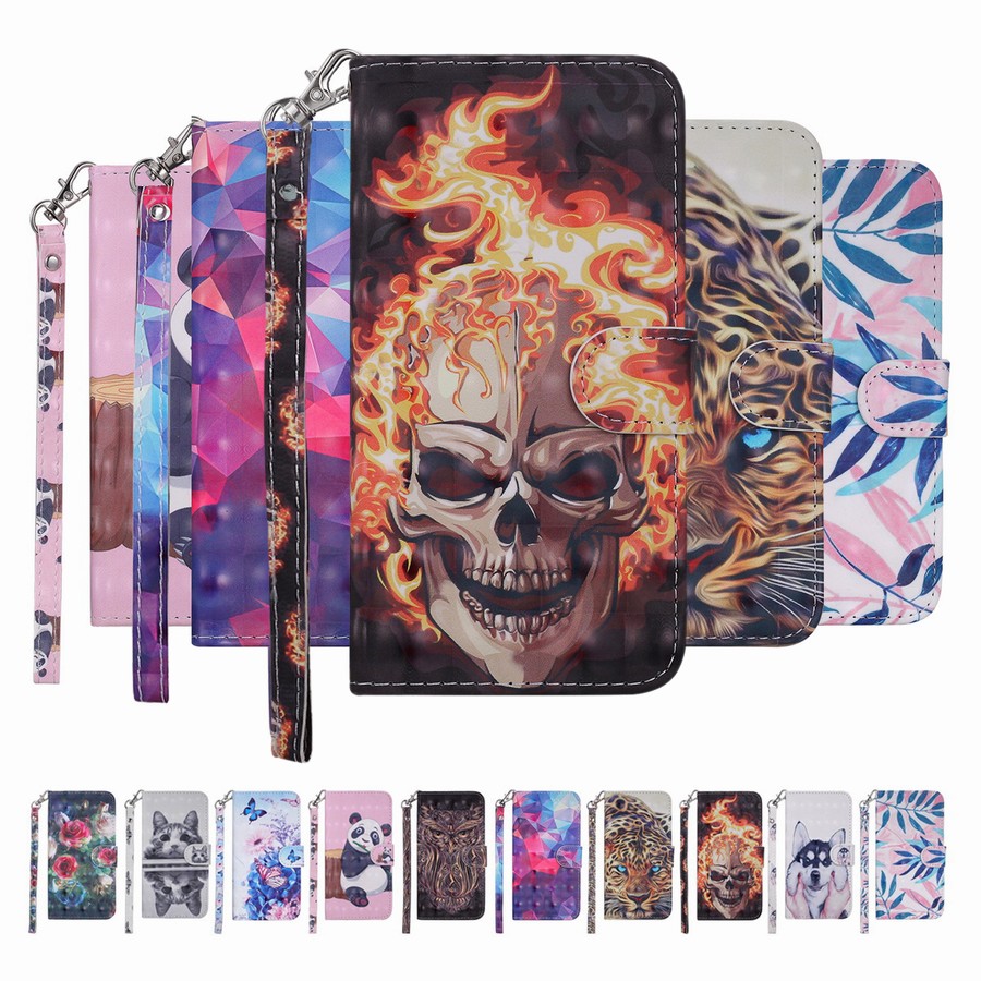 

Pattern Flip Stand Wallet Card Slots Leather Phone Cases Cover For iphone 11 12 Pro XR XS Max 7 8 Plus 13 Samsung Galaxy Note 9 S10 S20 S21 Ultra, #5