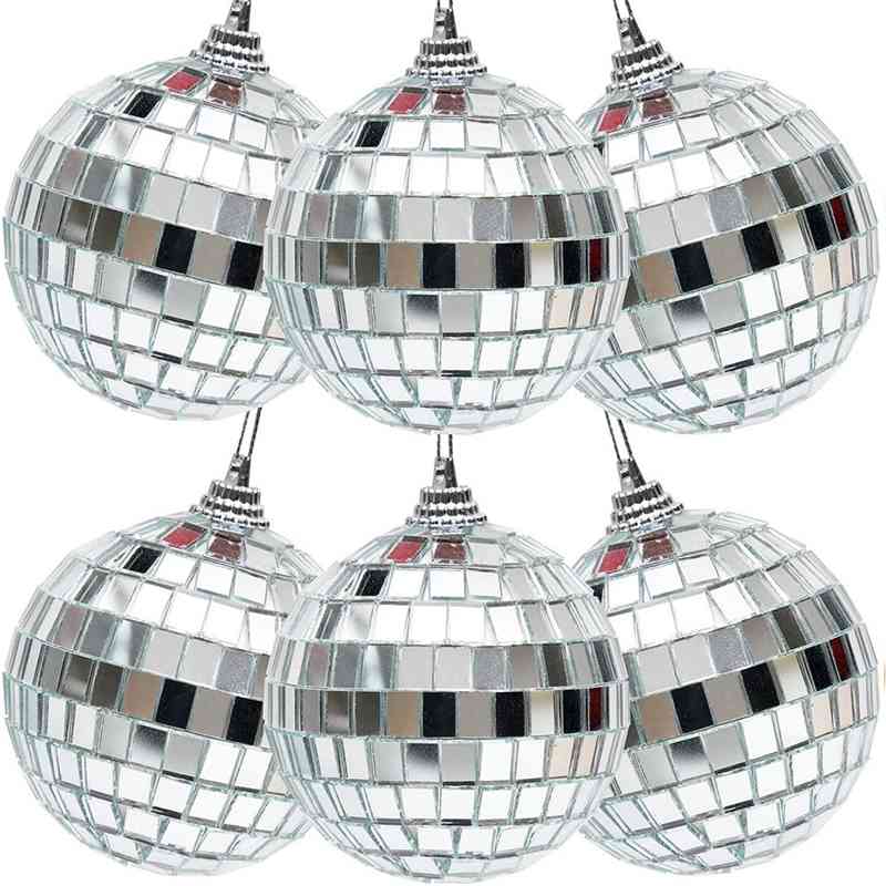 

Glass mirror reflective disco christmas ball bar photography props hotel hall decoration
