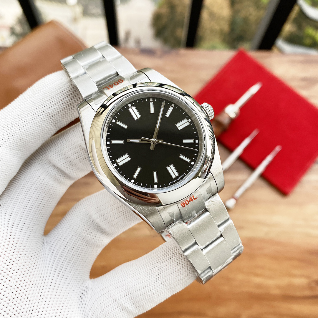 

Mens Watches Top Brand Luxury Watches For Men Watch High-quality Automatic Mechanical Movement 2021 Oyster Perpetual Stainless Steel Strap 7 Colors, Blue