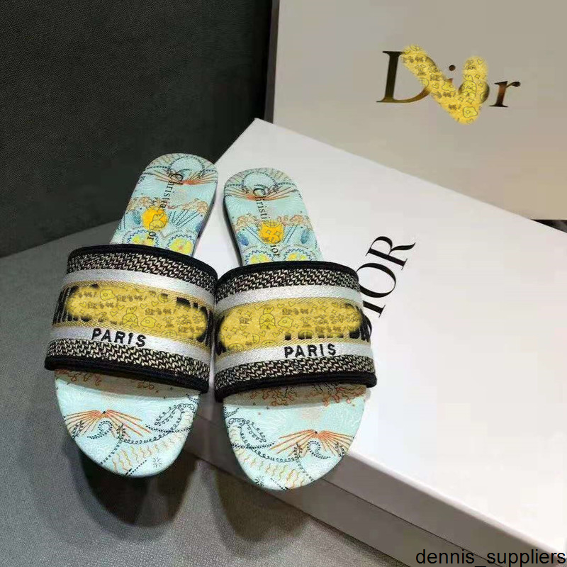 

Classics sandals Fashion slippers slides Floral brocade Gear bottoms Flip Flops women shoes striped Beach causal slipper home011 01, Black