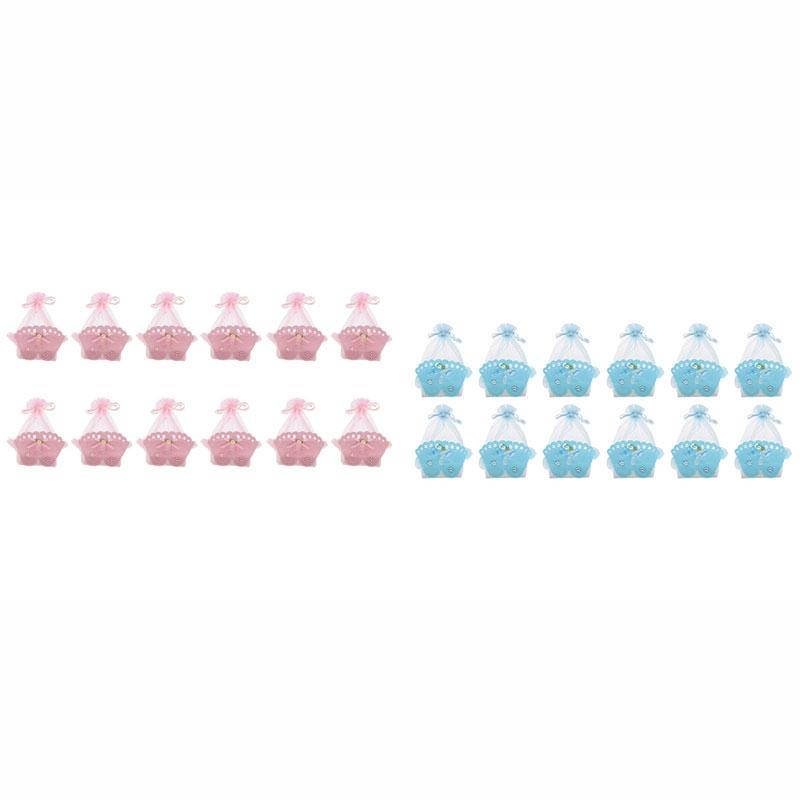 

Gift Wrap 12 Pieces Baby Candy Box Wedding Free Ribbon Baptism