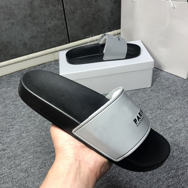 

2021 Pairs Fashion Slipper Gear Bottoms Mens Striped Sandals Causal Non-Slip Summer Huaraches Slippers Flip Flops Quality With Box