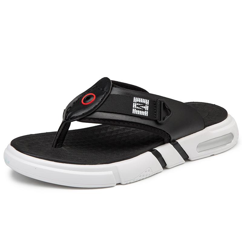 

Slippers Sandalet Leather Man Zandalias Para Uomo Summer Sandalsslippers Cuire Genuine For En Slide Sandalen Sandals 2021 Work Sandel De, Black