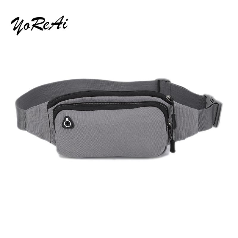 

Waist Bags YoReAi Solid Pockets Belt Bag Business Camouflage Packs Anti Theft Portable Men Women With Earphone Hole