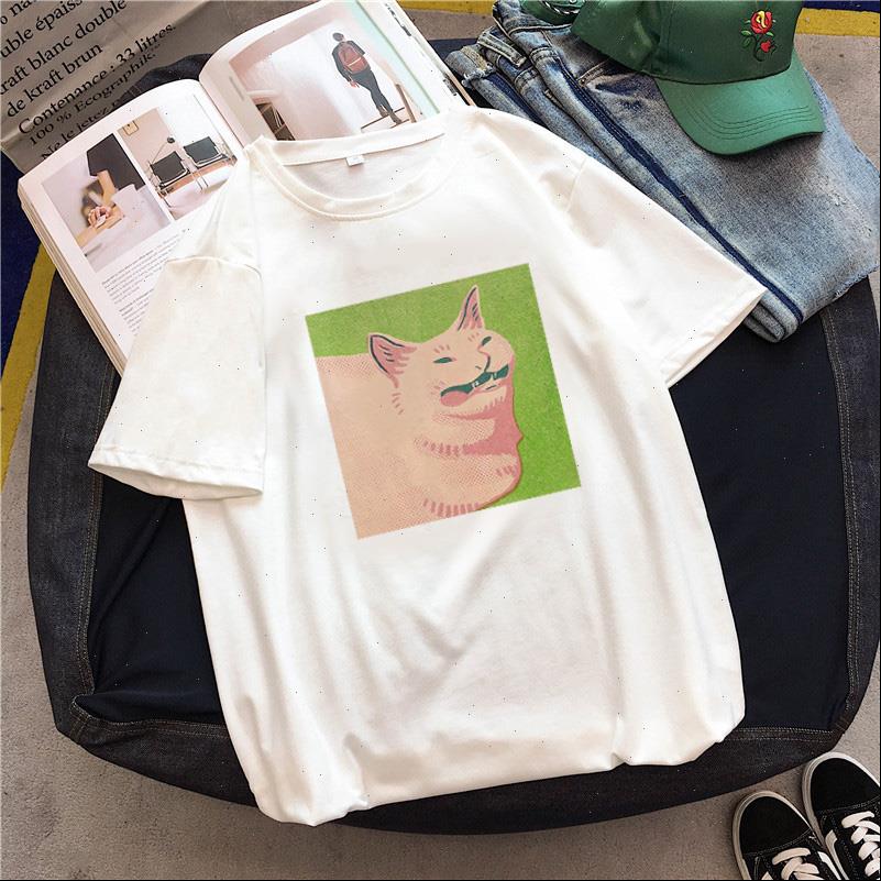 

cartoon cat tees short sleeve womens t shirts casual print ulzzang clothes kawaii harajuku women white shirt