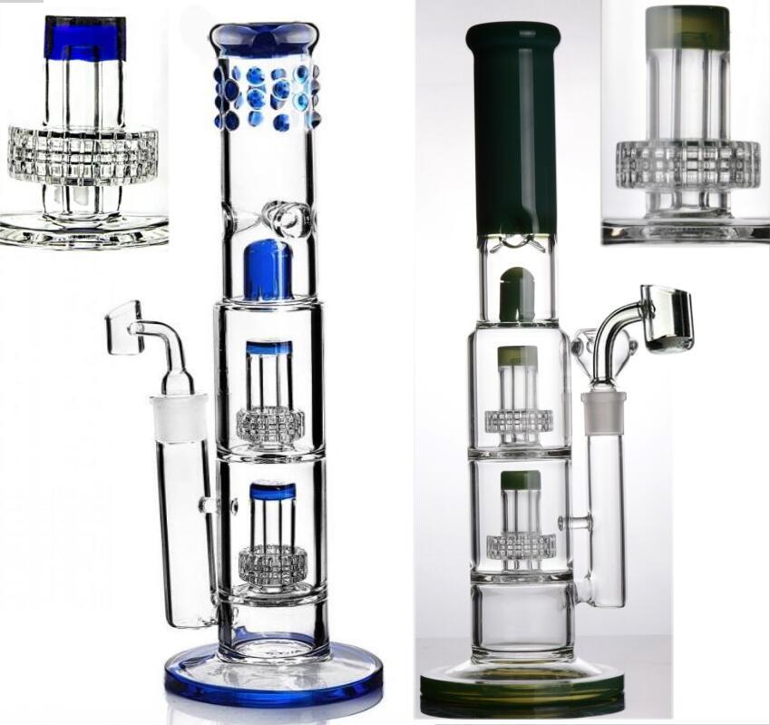 

15.7 Inchs Gravity hookahs Glass Bong Smoking Water Pipes Tall Glass Dab Rigs Bubbler Dabber With 18mm Stereo Matrix perc Water Bongs