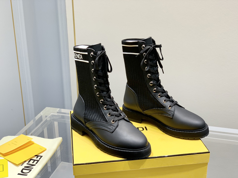 

2022 Top Quality Women Boots Chunky Heel Martin Boot Woman Winter Warm Ankle Snow Booties Lady Shoes Knitted Stretch Black Leather Knight Short Bootss with box -B093, Picture color choose