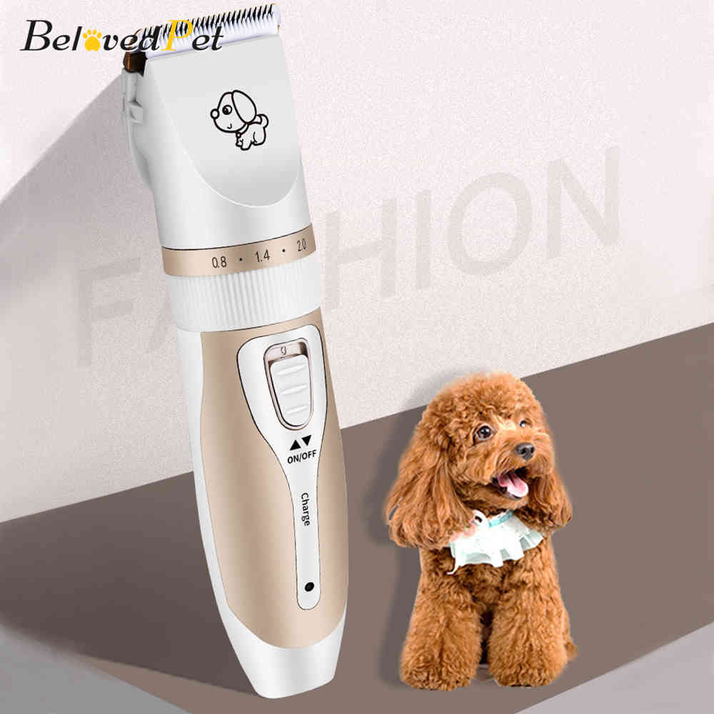 BelovedPet Professional Pet Dog Hair Trimmer Animal Grooming Clipper Shaver Electric Cutter Machine Scissors 220-240V Easy Use-image-689690854