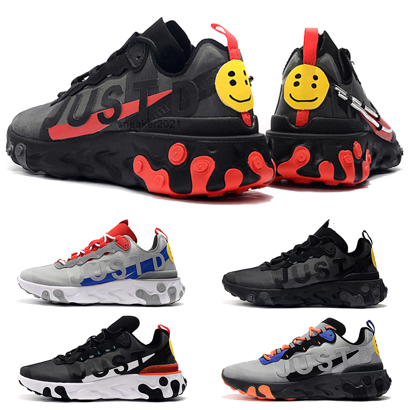 

Men Sport Running Shoes React Element Triple Black Game Royal Wolf Grey Bred Mens Trainers Outdoor Sports sneaker Size 7-11