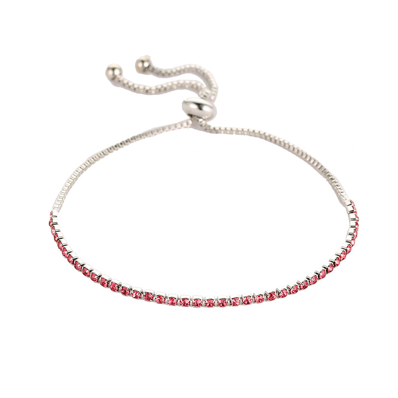 

Simple Retractable Rhinestone Claw Chain Adjustable Bracelet Women's Jewelry