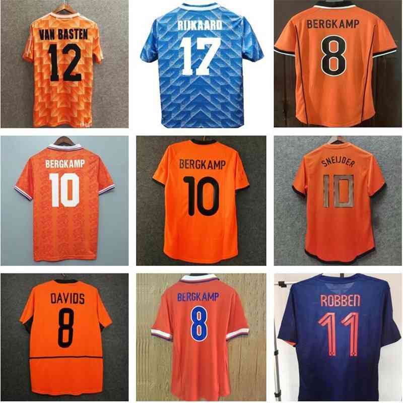 

Retro Netherlands soccer jerseys 1974 88 91 95 98 2002 10 12 SNEIJDER GULLIT ROBBEN HOLLAND curyff VAN BASTEN football shirt, Gray
