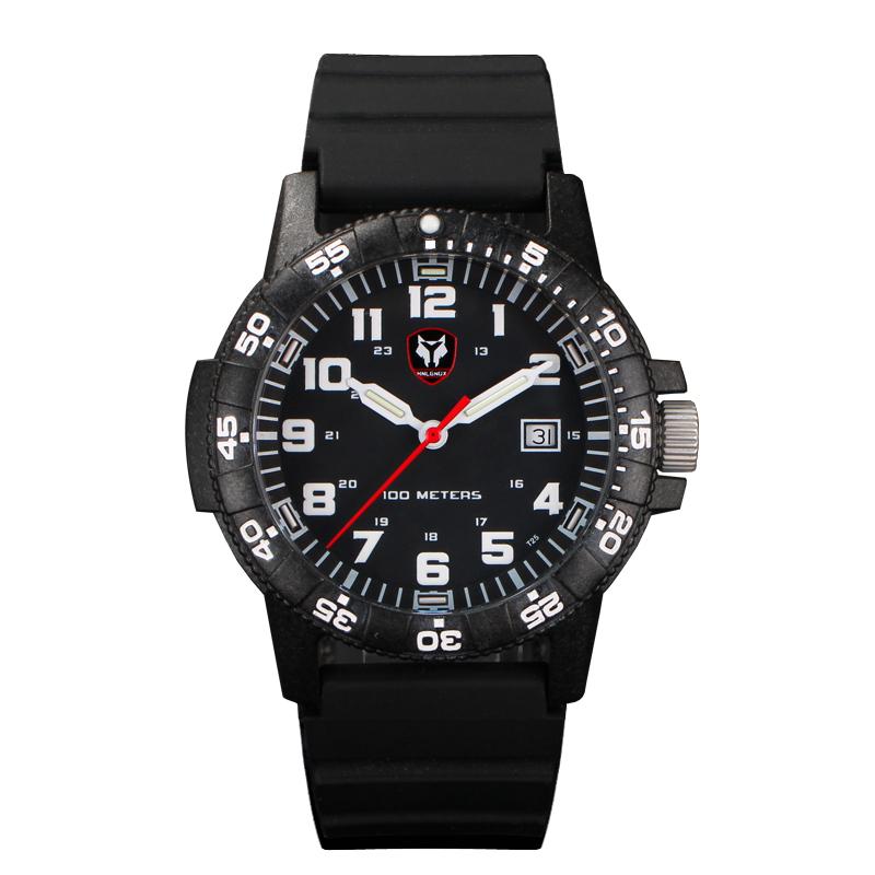 

Wristwatches Sports Men's Watches Top Military Quartz Watch Men Waterproof Carbon Fiber Male Clock Relogio Masculino 2021, Slivery;brown