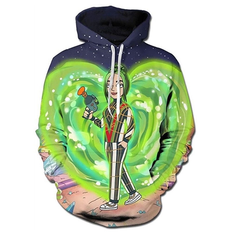 

Men' loose hooded sweater 3D printed pattern Hooded Sweater digital Sweatshirt, Red