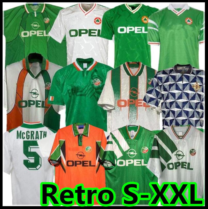 

1990 1992 1993 1996 Ireland retro soccer jersey 88 90 92 97 98 Northern Ireland McGOLDRICK classic jersey vintage Irish Sheedy 1994 1995 football shirts 1998, 94-96
