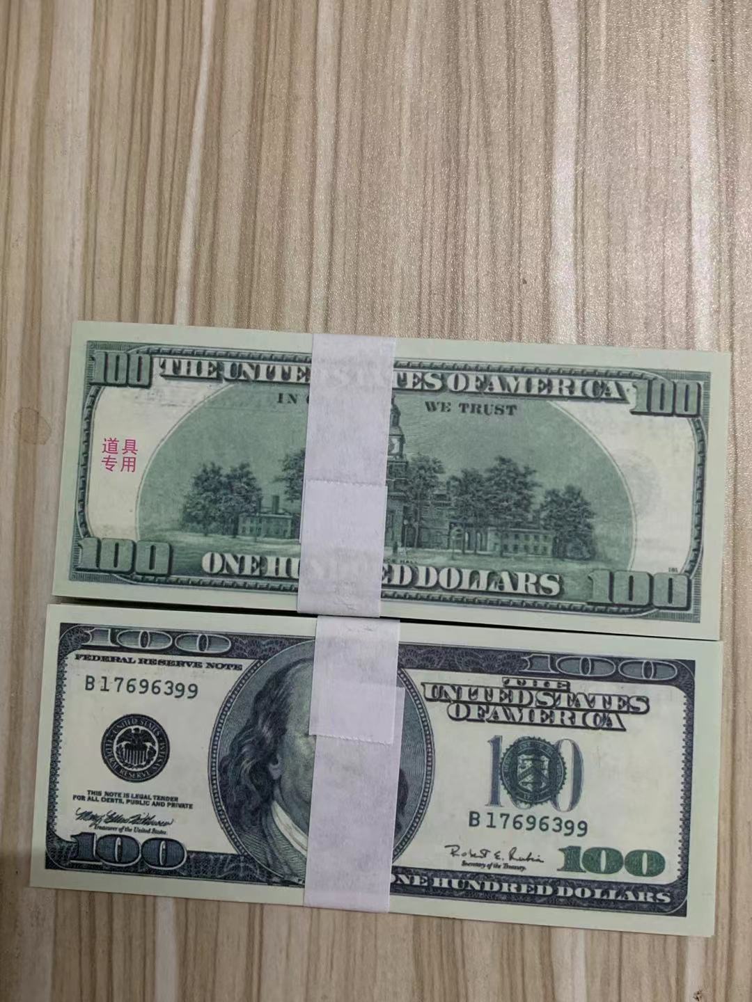 

100$ Prop Fake Brvfc Dollars Festive Party US 50 Token New Bar Dollar Toygun Old Movie Collection Money 20 Mbimb