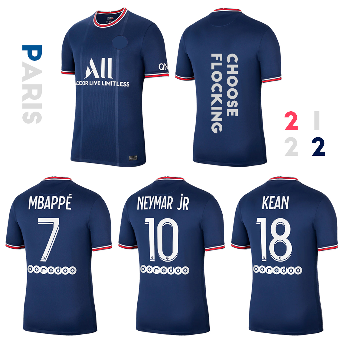 

Paris Soccer Jerseys Home 2021-22 Season MBAPPE NEYMAR JR SARABIA MAROUINHOS Fans High-Quality Sweatshirt (Choose Flocking), Black;yellow