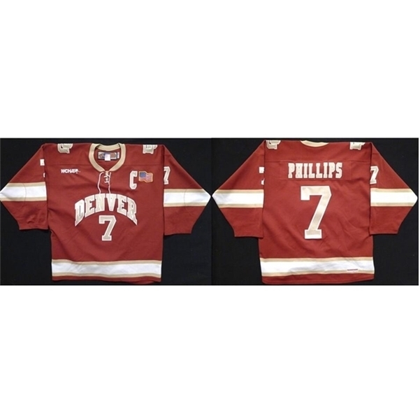 

001goodjob Men Youth women Vintage goodjob WHL Denver University Prince Albert Raiderss Home Premier Vintage Hockey Jersey Size S-5XL, Red youth s-xl