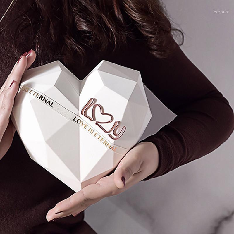 

Gift Wrap Heart-Shaped Flower Box Birthday Diamond Heart Shape Inner Packaging Valentine'S Day
