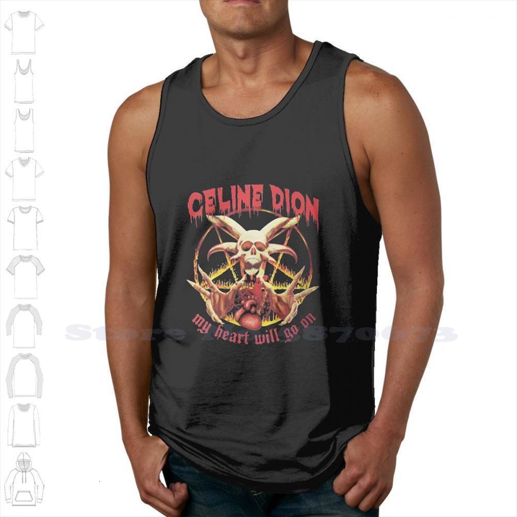 

dion my heart will go on custom funny tank sleeveless vest tour trending chlotes men, White;black