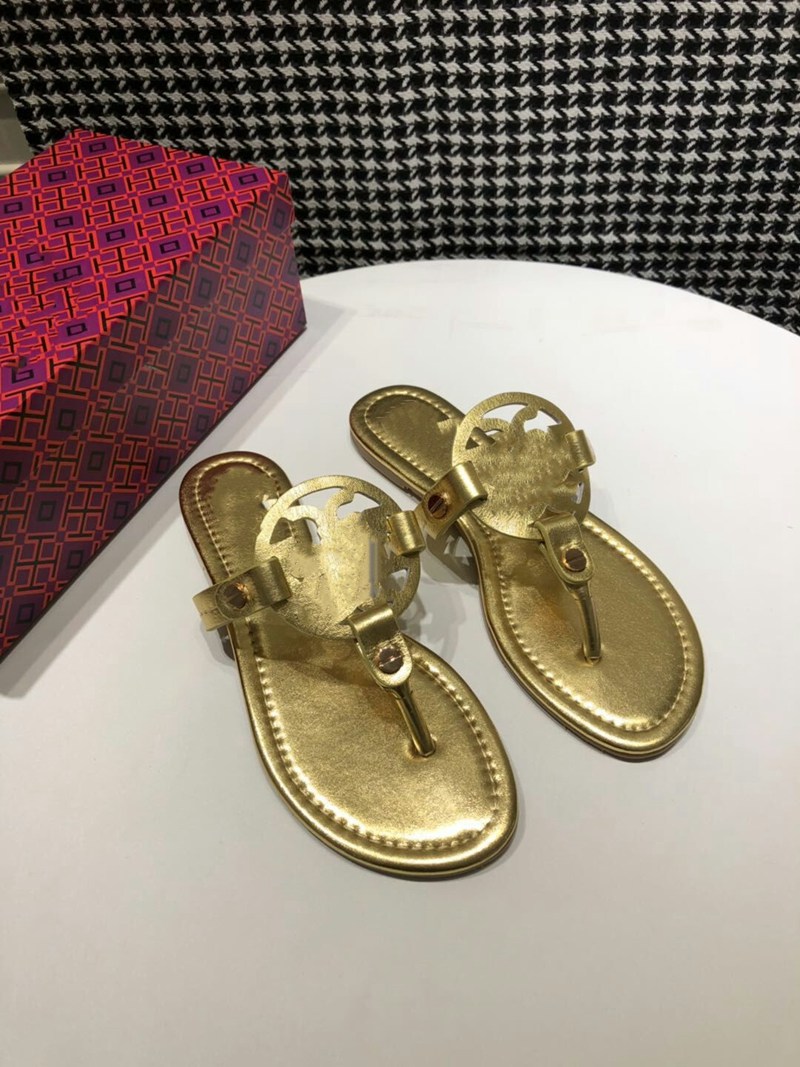 

high quality classic Tory sandals indoor slippers luxury children style flat shoes summer ladies flip flops size 35-43, Black;grey