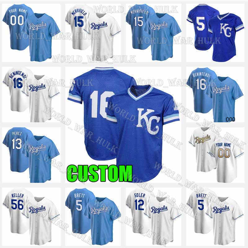 

16 Bo Jackson Jersey Royals 5 George Brett Alex Gordon Andrew Benintendi 15 Whit Merrifield Salvador Perez Retro Mens Custom Mesh Baseball, Men custom 2021 new cool base(huangjia)