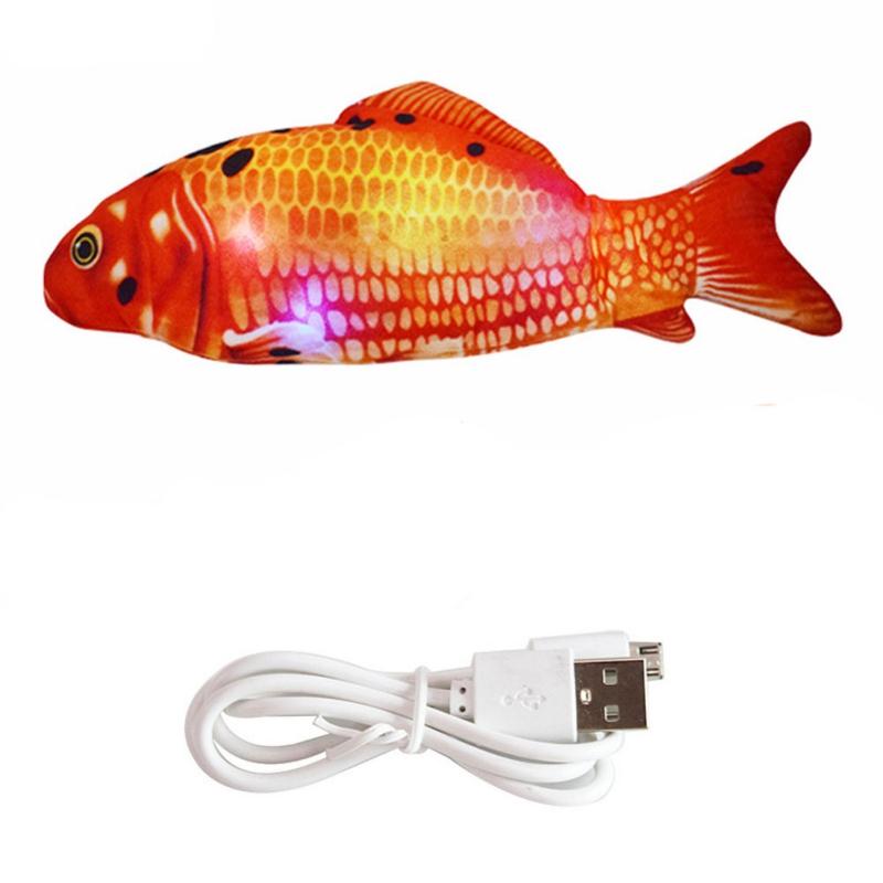 

Cat Toys Pet Toy 30CM Singing Electric USB Charging Simulation Fish For Dog Chewing Playing Music Swing