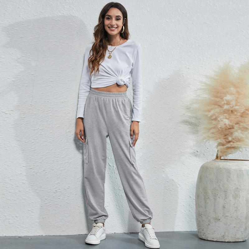 

Women's Pants & Capris Casual Loose Joggers Women Harem Pant SweatPants Plus Size Wide Leg High Waist Streetwear Trousers 121456WKA, Black;white