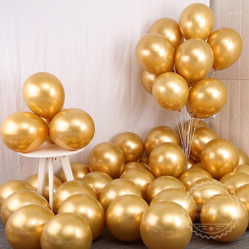 

Party Decoration 5" 10" 12" Gold Wedding Balloon Silver Metal Birthday Latex Balloons Chrome Scene Baby Toys