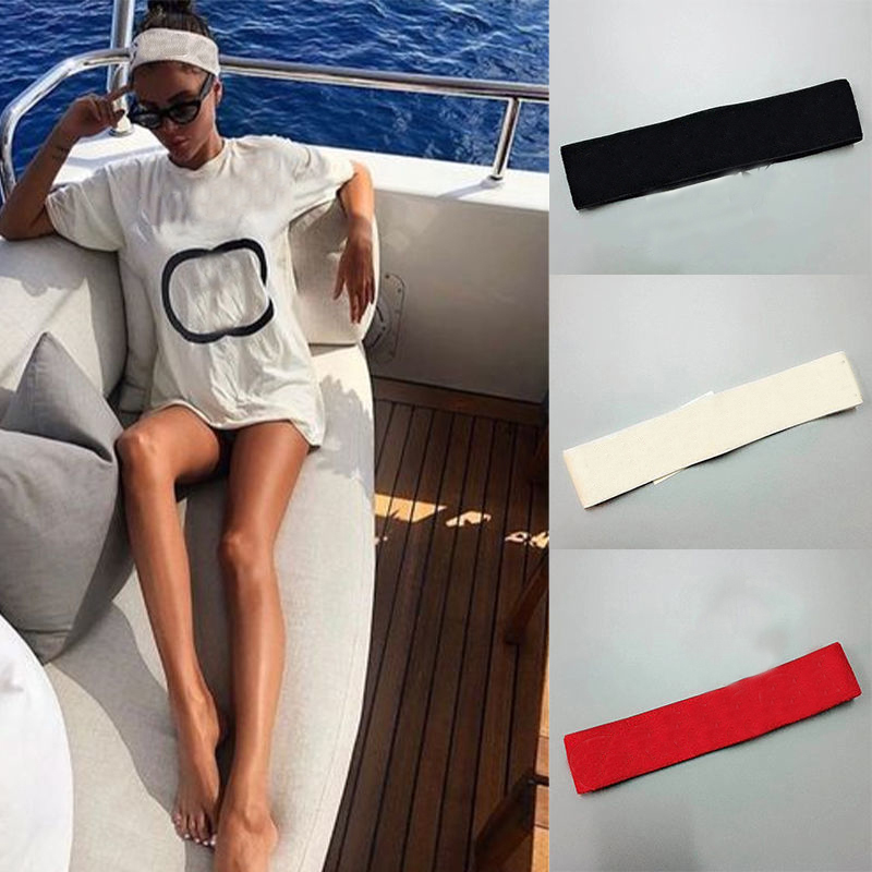 

Wholesale 3 Style Red Black Red Brand Letter prind stripe Elastic Headband for Women and Men Fashion Hair Bands for Women Girl Retro Turban Headwraps, As picture