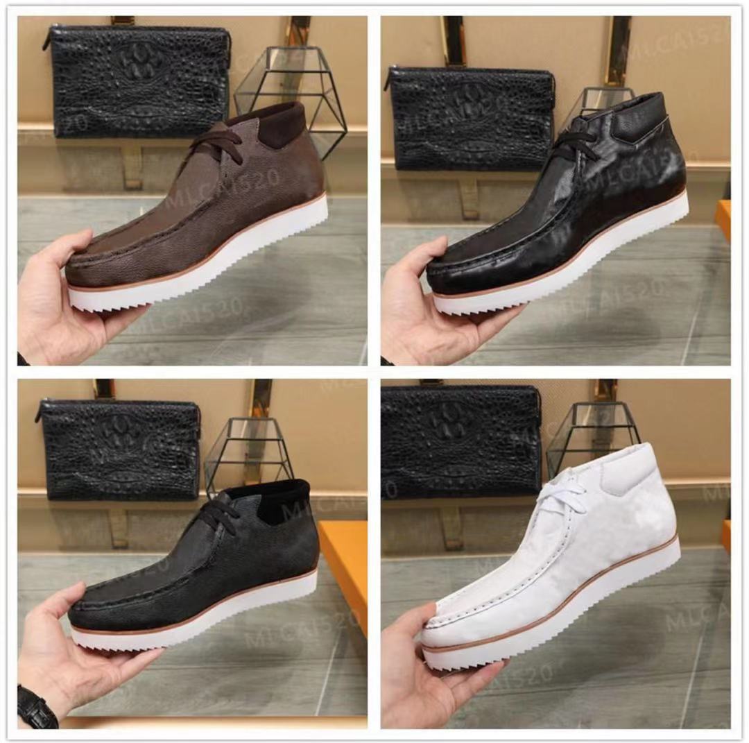 

Top Quality real leather lace-up low-top casual Single fashion shoes for men Fashion Channel shoes for man LOAFER loafers 1A8Q03