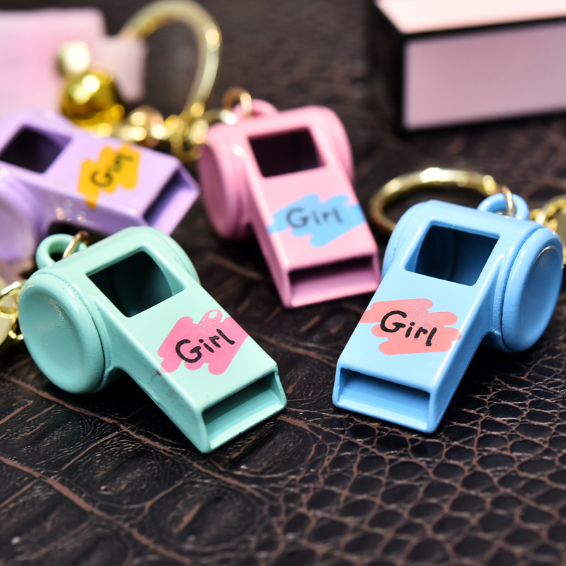 

Creative Alloy Whistle Keychain Trend Car Key Chain ChildrenToys Creative Small Gifts Referee Whistle Ornaments Keyfob