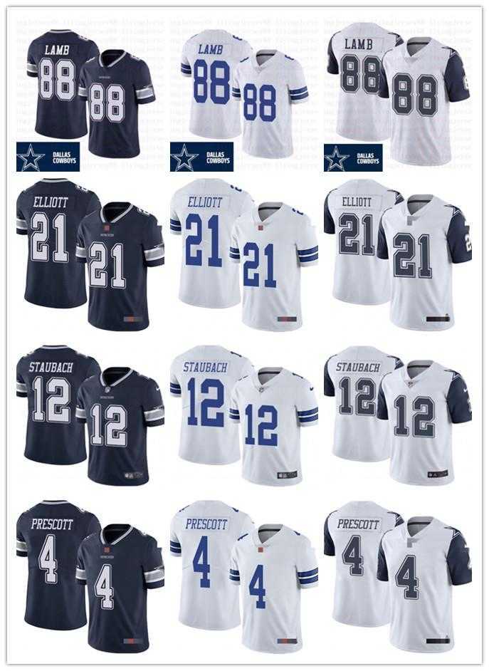 

Mens Womens Youth DallasCowboys21 Ezekiel Elliott 4 Dak Prescott 88 CeeDee Lamb 12 Roger Staubach Navy Custom Football Jerseys, Colour