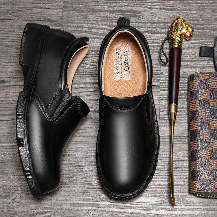 

Goods Chef Shoes, Kitchen Workers' Work Safety Non Slip Shoes Gfl9802, Black