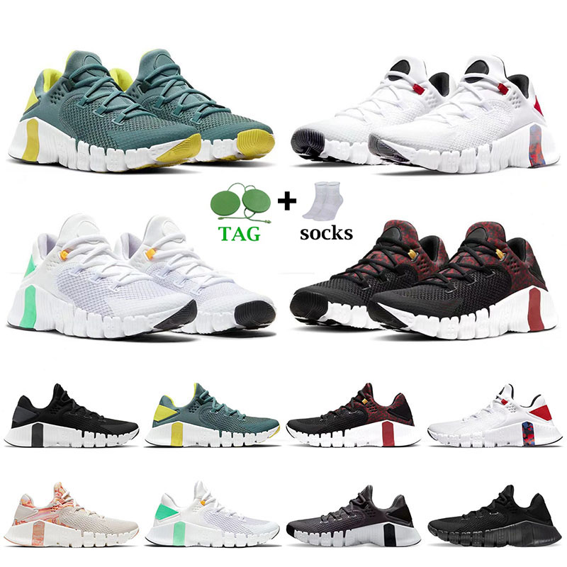 

New Arrival Free Metcon 4 Men Women Running Shoes Black Cool Grey Worldwide Volt Green Yellow White Pink Punch Designer Sneaker Sport Trainer Size 36-45, A04 36-40 white volt green