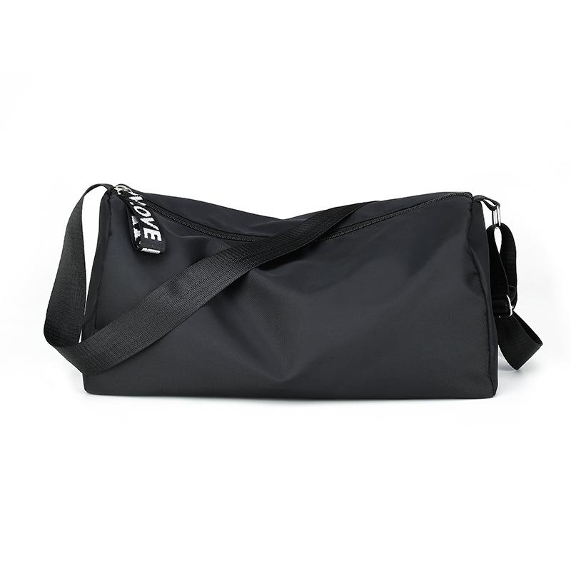 

Duffel Bags Lady's Travelling Bag Messenger Men's Leisure Fitness Cylinder Student's Pack Unisex Shoe Organizer And Storage, Black s