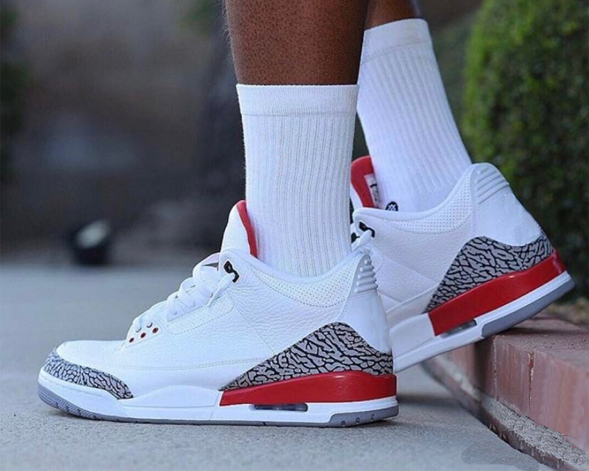 

High Quality Jumpman 3 3s Mens Basketball Shoes Red Trainers Sneakers