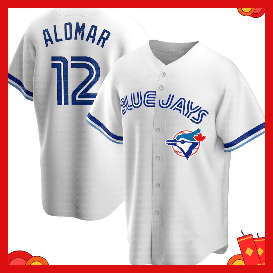 

Toronto Blue Jays 27 Vladimir Guerrero Jr. 11 Bo Bichette 4 George Springer Jersey Cavan Biggio Joe Carter Nate Pearson 12, Blue;black
