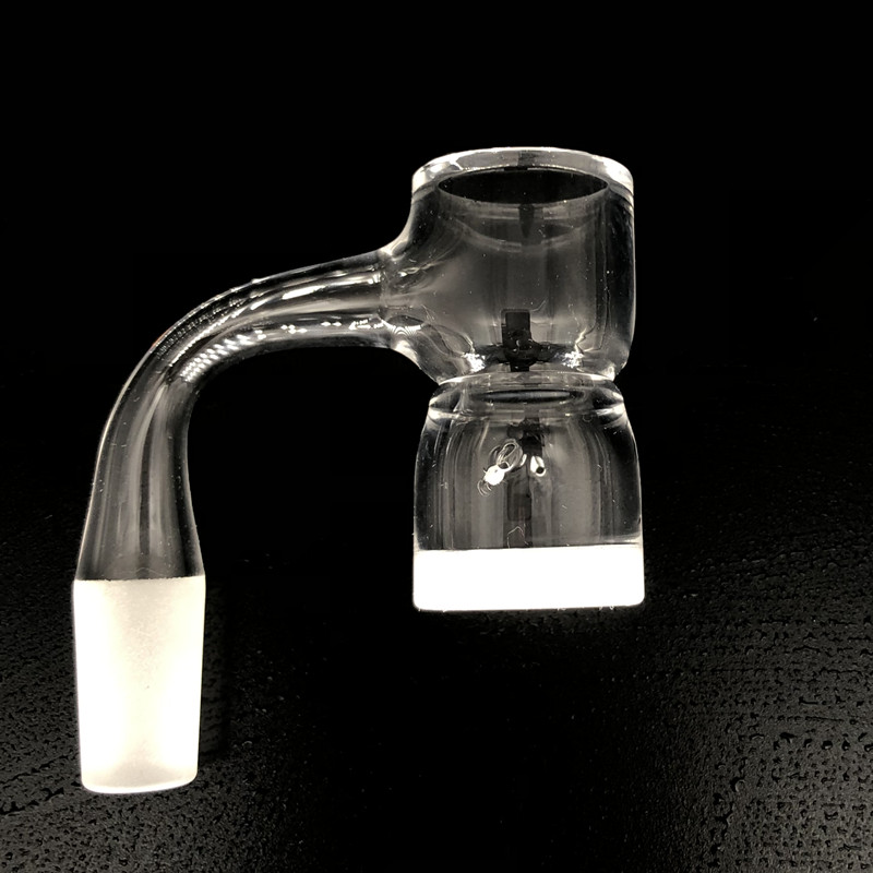 

Fully Weld 25mmOD Beveled Edge Splash Guard Quartz Banger With 10mm 14mm 18mm Male Female Flat Top Bottom Quartz Nails For Sovereignty Glass Bongs