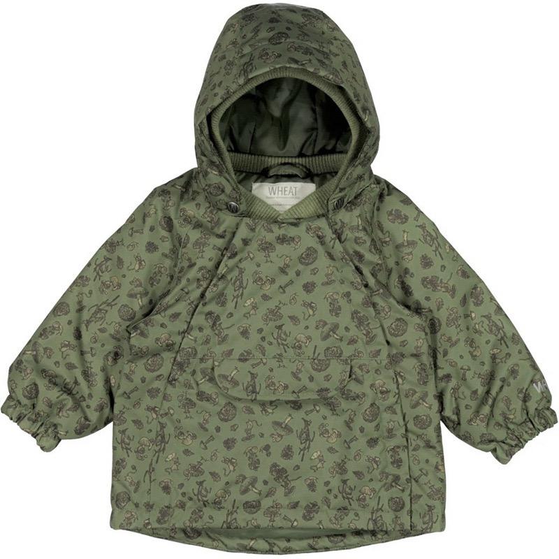 

Down Coat 2021 Winter Ins Nordic Style Girls Floral Plus Velvet Thick Hooded Ski Suit Outdoor Cotton Jacket, Blue;gray