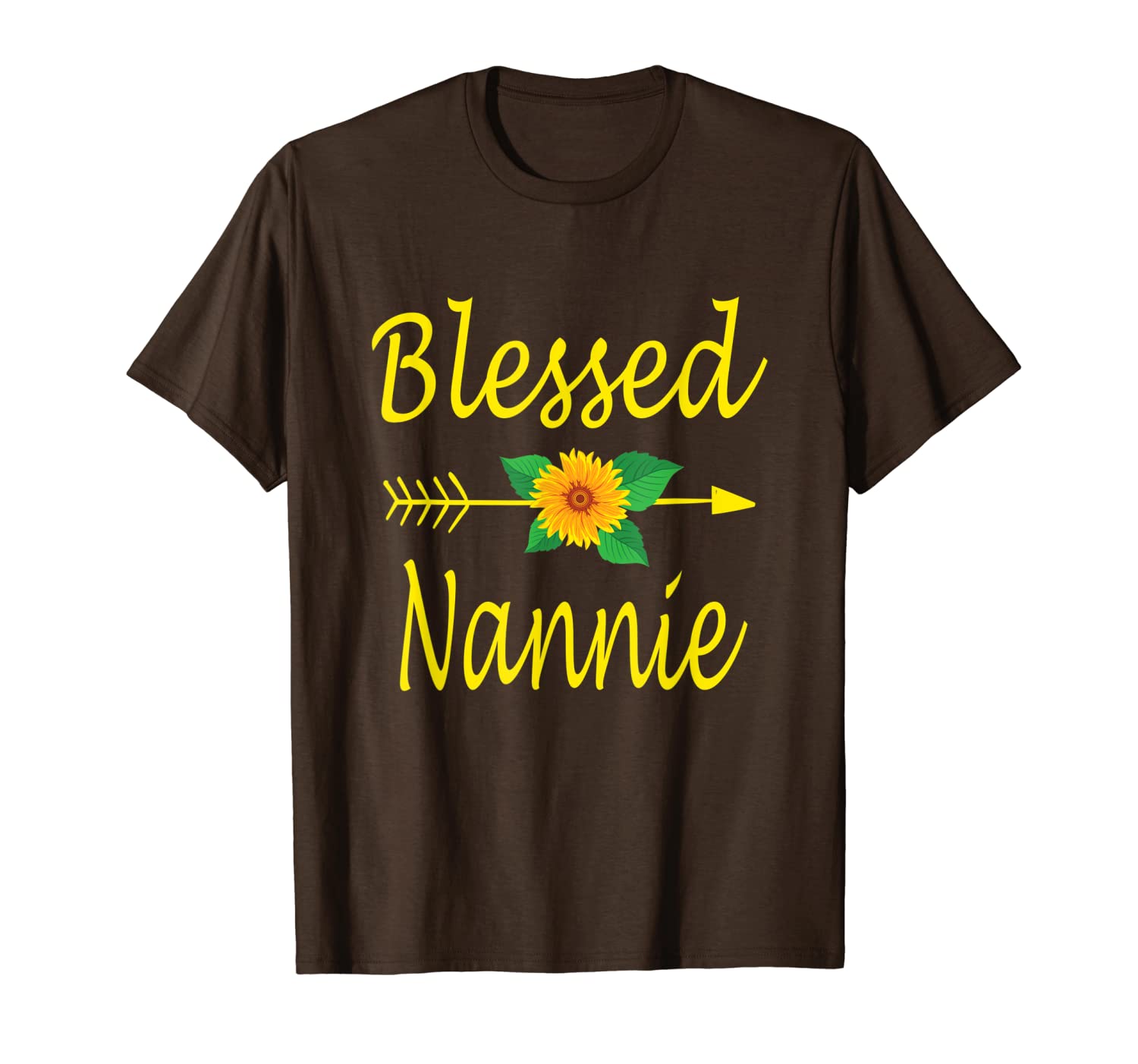 

blessed nannie sunflower lover cute mother's day t-shirt, White;black