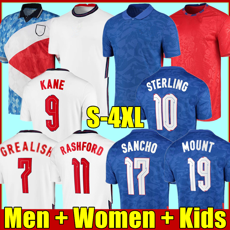 

Fans player 2021 MOUNT soccer jerseys KANE RASHFORD Grealish STERLING LEWIN SANCHO jersey 2022 ARNOLD SAKA FODEN Adult men women + kids kit, Black;yellow