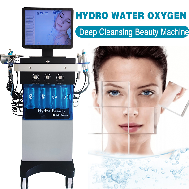 

2022 hydro dermabrasion anti aging beauty machine hydra Oxygen jet peeling skins care device microdermabrasion aqua peel skin deep cleansing