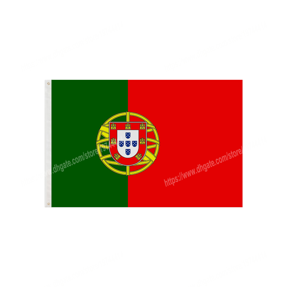 

Portugal Flags National Polyester Banner Flying 90 x 150cm 3 * 5ft Flag All Over The World Worldwide Outdoor can be Customized