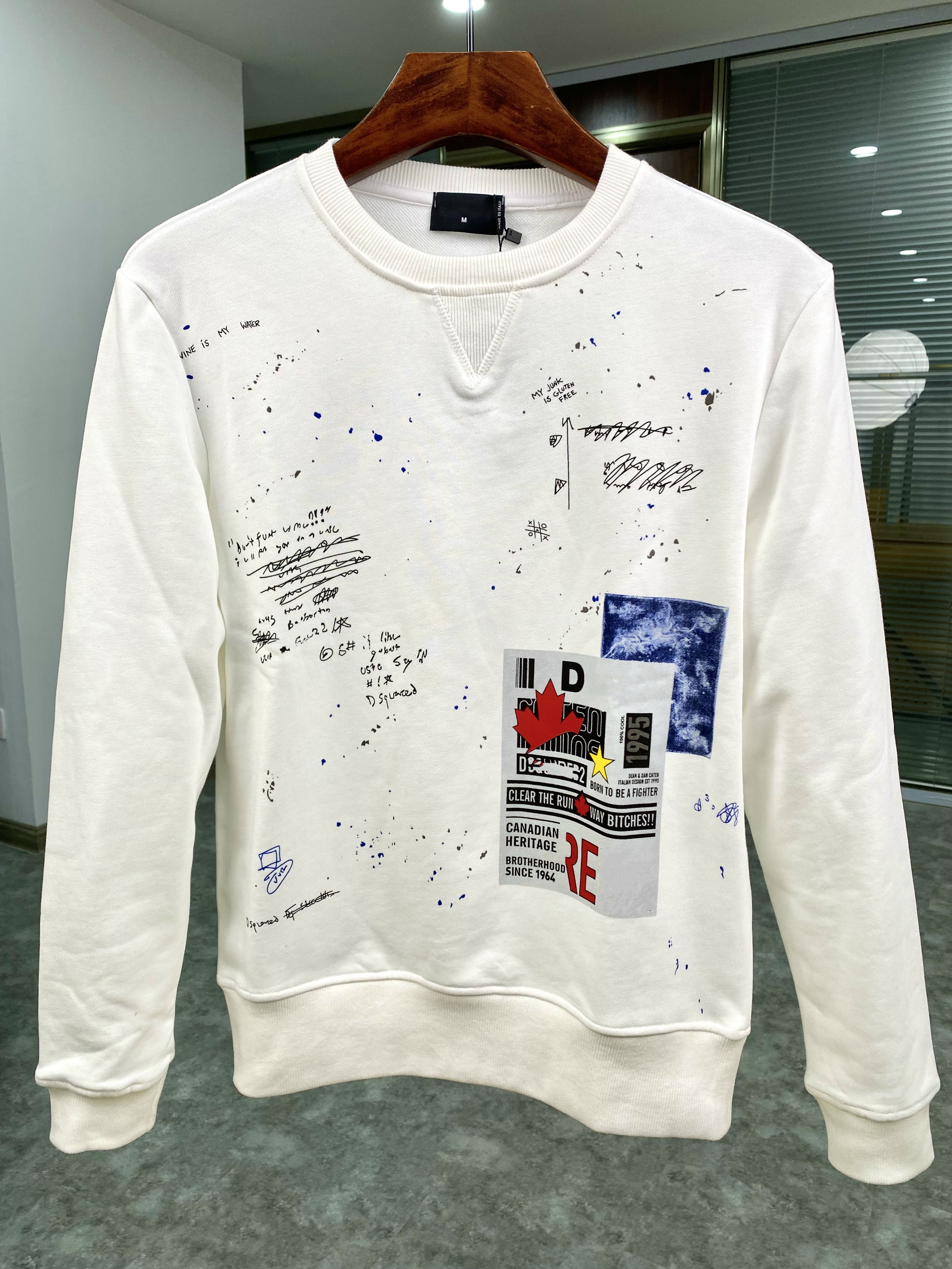 

Brand Hoody New Mens Designer Hoodies Italy fashion Sweatshirts Autumn Print Hoodie Male Top Quality 100% Cotton Tops 5389