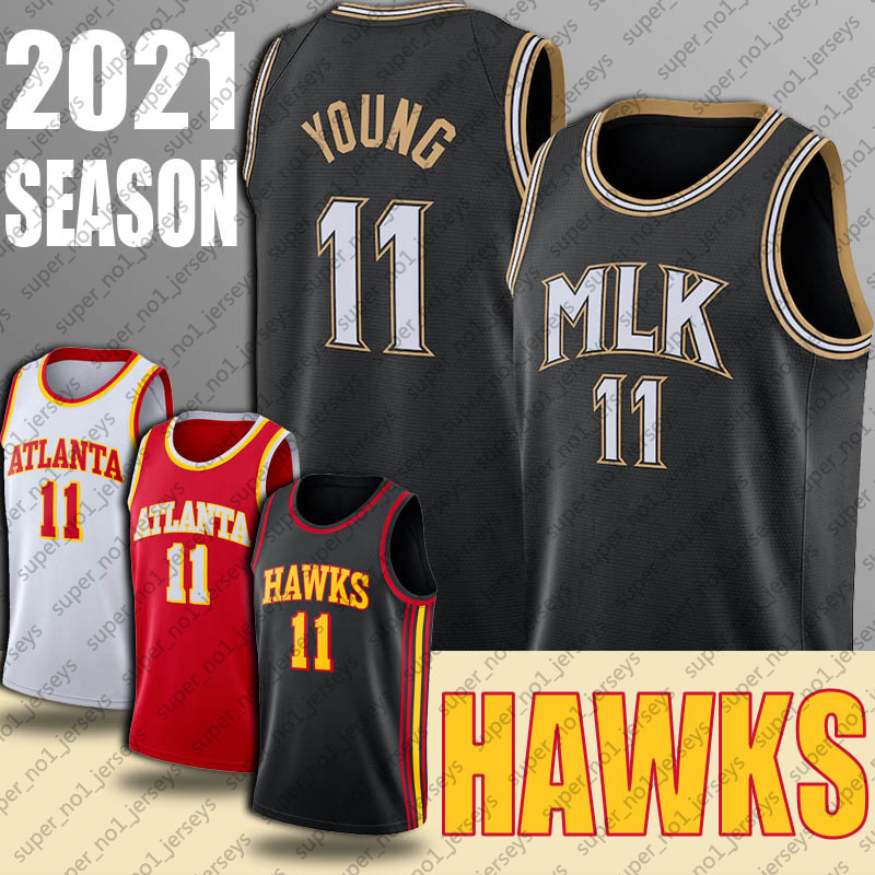 

Trae 11 Young Jersey retro Spud Deandre Webb Hunter Jerseys MLK Commemorative