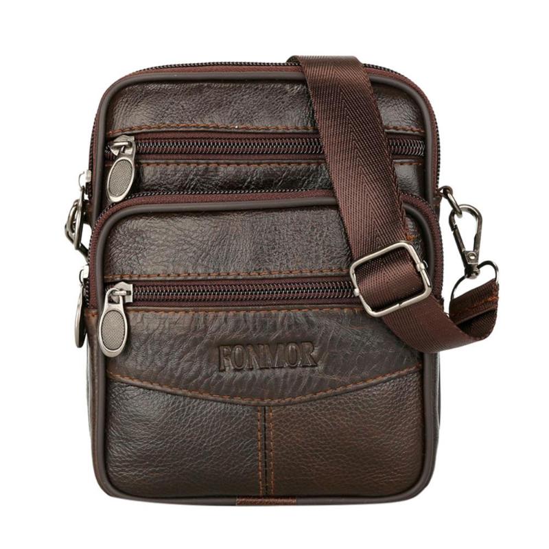 

Car Organizer Fashion Men's Leather Small Messenger Bag Male Satchels Multifunctional Shoulder Genuine Crossbody Bags For Men
